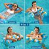 imageJasonwell Inflatable Pool Hammock Float  2 Pack Water Hammock Pool Floaties MultiPurpose Saddle Lounge Chair Drifter 4in1 Lake Beach Floating Loungers Swimming Pool Floats Rafts Toys for Adults XL