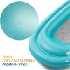 imageJasonwell Inflatable Pool Lounger Float  Pool Float Stable Relaxing Water Hammock Floatie for Swimming Pool Tanning Lounge Floating Pool Party Toy for Adults Kids Blue w MeshPool Float w Mesh