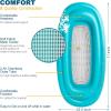 imageJasonwell Inflatable Pool Lounger Float  Pool Float Stable Relaxing Water Hammock Floatie for Swimming Pool Tanning Lounge Floating Pool Party Toy for Adults Kids Blue w MeshPool Float w Mesh