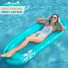 imageJasonwell Inflatable Pool Lounger Float  Pool Float Stable Relaxing Water Hammock Floatie for Swimming Pool Tanning Lounge Floating Pool Party Toy for Adults Kids Blue w MeshPool Float w Mesh
