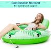 imageJasonwell Inflatable River Tube Float  Heavy Duty River Float Pool Floats Lake Premium Water Tubes for Floating Recreational River Raft Lounge Floaties with 2 Cup Holders for AdultGreen