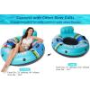 imageJasonwell Inflatable River Tube Float  Heavy Duty River Float Pool Floats Lake Premium Water Tubes for Floating Recreational River Raft Lounge Floaties with 2 Cup Holders for AdultCyan