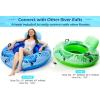 imageJasonwell Inflatable River Tube Float  Heavy Duty River Float Pool Floats Lake Premium Water Tubes for Floating Recreational River Raft Lounge Floaties with 2 Cup Holders for AdultBlue