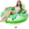 imageJasonwell Inflatable River Tube Float  Heavy Duty River Float Pool Floats Lake Premium Water Tubes for Floating Recreational River Raft Lounge Floaties with 2 Cup Holders for AdultGreen