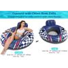 imageJasonwell Inflatable River Tube Float  Heavy Duty River Float Pool Floats Lake Premium Water Tubes for Floating Recreational River Raft Lounge Floaties with 2 Cup Holders for AdultDarkblue