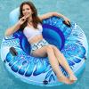 imageJasonwell Inflatable River Tube Float  Heavy Duty River Float Pool Floats Lake Premium Water Tubes for Floating Recreational River Raft Lounge Floaties with 2 Cup Holders for AdultBlue