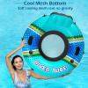 imageJasonwell Inflatable River Tube Float  Heavy Duty River Float Pool Floats Lake Premium Water Tubes for Floating Recreational River Raft Lounge Floaties with 2 Cup Holders for AdultCyan