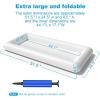 imageJasonwell Inflatable Serving Bars Ice Buffet Salad Serving Trays Food Drink Holder Cooler Containers Indoor Outdoor BBQ Picnic Pool Party Supplies Luau Cooler w Drain Plug2 PCS