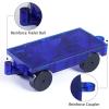 imageJasonwell Magnetic Car Truck Wheels Magnetic Vehicles Set Ferris Wheel Kit Propeller Windmill Playset for Magnetic Tiles Magnet Toys 3D Building Blocks Accessories for Toddlers Boys GirlsMagnetic Cars Blue  Red