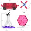 imageJasonwell Magnetic Car Truck Wheels Magnetic Vehicles Set Ferris Wheel Kit Propeller Windmill Playset for Magnetic Tiles Magnet Toys 3D Building Blocks Accessories for Toddlers Boys GirlsMagnetic Car  Ferris Wheel
