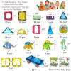 imageJasonwell Magnetic Tiles Building Blocks Set for Boys Girls Preschool Educational Magnet Construction Kit Stacking STEM Toys Christmas Birthday Gifts for Kids Toddlers 3 4 5 6 7 8 9 10  Year Old110PCS Set