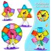 imageJasonwell Magnetic Tiles Building Blocks Set for Boys Girls Preschool Educational Magnet Construction Kit Stacking STEM Toys Christmas Birthday Gifts for Kids Toddlers 3 4 5 6 7 8 9 10  Year Old57PCS Set