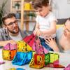 imageJasonwell Magnetic Tiles Building Blocks Set for Boys Girls Preschool Educational Magnet Construction Kit Stacking STEM Toys Christmas Birthday Gifts for Kids Toddlers 3 4 5 6 7 8 9 10  Year Old57PCS Set