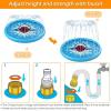 imageJasonwell Splash Pad Sprinkler Play Mat for Kids Outdoor Water Toys Inflatable for Baby Toddler Boys Girls Children Age 18 Months Outside Backyard Dog PoolShark 68