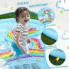 imageJasonwell Splash Pad Sprinkler Play Mat for Kids Outdoor Water Toys Inflatable for Baby Toddler Boys Girls Children Age 18 Months Outside Backyard Dog PoolUnicorn 75