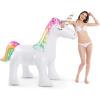 imageJasonwell Unicorn Sprinkler Inflatable Water Sprinklers Outdoor Water Toys Inflatable Ginormous Unicorn Toys Yard Sprinkler for Kids LLarge