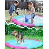 imageKids Dog Splash Pad Sprinkler  Jasonwell Non Slip Dog Sprinkler Pad Splash Pool Puppy Dogs Pool Summer Outdoor Water Toys Backyard Durable Splash Pad for Toddlers Kids Small Medium Large Dogs PetBlueRosered  87