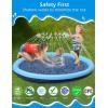 imageKids Dog Splash Pad Sprinkler  Jasonwell Non Slip Dog Sprinkler Pad Splash Pool Puppy Dogs Pool Summer Outdoor Water Toys Backyard Durable Splash Pad for Toddlers Kids Small Medium Large Dogs PetBlue  76