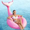 imageJasonwell Giant Inflatable Mermaid Tail Pool Float with Fast Valves Summer Beach Swimming Pool Party Lounge Raft Decorations Toys for Adults Kids GreenPink  L