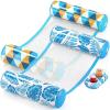 imageJasonwell Inflatable Pool Hammock Float 2 Pack Water Hammock Pool Floaties MultiPurpose Saddle Lounge Chair Drifter 4in1 Lake Beach Floating Loungers Swimming Pool Floats Rafts Toys for Adults XL