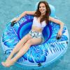 imageJasonwell Inflatable River Tube Float  Heavy Duty River Float Pool Floats Lake Premium Water Tubes for Floating Recreational River Raft Lounge Floaties with 2 Cup Holders for AdultBlue