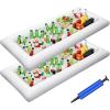 imageJasonwell Inflatable Serving Bars Ice Buffet Salad Serving Trays Food Drink Holder Cooler Containers Indoor Outdoor BBQ Picnic Pool Party Supplies Luau Cooler w Drain Plug2 PCS