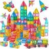 imageJasonwell Magnetic Tiles Building Blocks Set for Boys Girls Preschool Educational Magnet Construction Kit Stacking STEM Toys Christmas Birthday Gifts for Kids Toddlers 3 4 5 6 7 8 9 10  Year Old108PCS Set