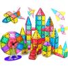 imageJasonwell Magnetic Tiles Building Blocks Set for Boys Girls Preschool Educational Magnet Construction Kit Stacking STEM Toys Christmas Birthday Gifts for Kids Toddlers 3 4 5 6 7 8 9 10  Year Old57PCS Set