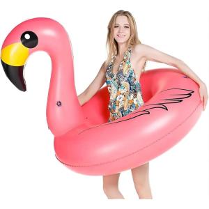 imageJasonwell Giant Inflatable Flamingo Pool Floats Party Float Tube with Fast Valves Summer Beach Swimming Pool Lounge Raft Decorations Toys for Adults ampamp KidsFlamingo