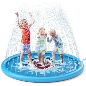 imageJasonwell Splash Pad Sprinkler Play Mat for Kids Outdoor Water Toys Inflatable for Baby Toddler Boys Girls Children Age 18 Months Outside Backyard Dog PoolShark 68
