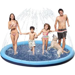 imageKids Dog Splash Pad Sprinkler  Jasonwell Non Slip Dog Sprinkler Pad Splash Pool Puppy Dogs Pool Summer Outdoor Water Toys Backyard Durable Splash Pad for Toddlers Kids Small Medium Large Dogs PetBlue  87