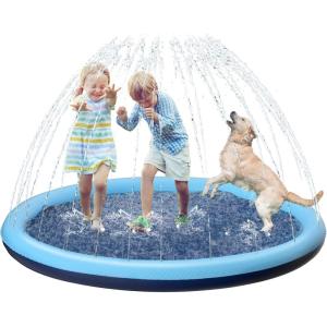 imageKids Dog Splash Pad Sprinkler  Jasonwell Non Slip Dog Sprinkler Pad Splash Pool Puppy Dogs Pool Summer Outdoor Water Toys Backyard Durable Splash Pad for Toddlers Kids Small Medium Large Dogs PetBlue67