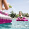 imageInflatable Tank Pool Floats Adults  Jasonwell Kids Pool Floaties Swimming Pool Tank with Water Cannon Gun Swim Floaty Rafts Lake Beach Party Pool Toys for Boys Girls Kids AdultsRose