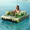 imageInflatable Tank Pool Floats Adults  Jasonwell Kids Pool Floaties Swimming Pool Tank with Water Cannon Gun Swim Floaty Rafts Lake Beach Party Pool Toys for Boys Girls Kids AdultsGreen