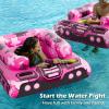 imageInflatable Tank Pool Floats Adults  Jasonwell Kids Pool Floaties Swimming Pool Tank with Water Cannon Gun Swim Floaty Rafts Lake Beach Party Pool Toys for Boys Girls Kids AdultsRose