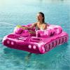 imageInflatable Tank Pool Floats Adults  Jasonwell Kids Pool Floaties Swimming Pool Tank with Water Cannon Gun Swim Floaty Rafts Lake Beach Party Pool Toys for Boys Girls Kids AdultsRose