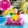 imageInflatable Tank Pool Floats Adults  Jasonwell Kids Pool Floaties Swimming Pool Tank with Water Cannon Gun Swim Floaty Rafts Lake Beach Party Pool Toys for Boys Girls Kids AdultsRose