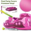 imageInflatable Tank Pool Floats Adults  Jasonwell Kids Pool Floaties Swimming Pool Tank with Water Cannon Gun Swim Floaty Rafts Lake Beach Party Pool Toys for Boys Girls Kids AdultsRose