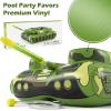 imageInflatable Tank Pool Floats Adults  Jasonwell Kids Pool Floaties Swimming Pool Tank with Water Cannon Gun Swim Floaty Rafts Lake Beach Party Pool Toys for Boys Girls Kids AdultsGreen