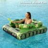 imageInflatable Tank Pool Floats Adults  Jasonwell Kids Pool Floaties Swimming Pool Tank with Water Cannon Gun Swim Floaty Rafts Lake Beach Party Pool Toys for Boys Girls Kids AdultsGreen