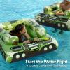 imageInflatable Tank Pool Floats Adults  Jasonwell Kids Pool Floaties Swimming Pool Tank with Water Cannon Gun Swim Floaty Rafts Lake Beach Party Pool Toys for Boys Girls Kids AdultsGreen