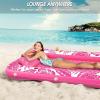 imageInflatable Tanning Pool Lounger Float  Jasonwell 4 in 1 Sun Tan Tub Sunbathing Pool Lounge Raft Floatie Toys Water Filled Bed Mat Pad for Adult Blow Up Kiddie Pool Kids Ball Pit Pool LRose Pink