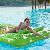 imageInflatable Tanning Pool Lounger Float  Jasonwell 4 in 1 Sun Tan Tub Sunbathing Pool Lounge Raft Floatie Toys Water Filled Bed Mat Pad for Adult Blow Up Kiddie Pool Kids Ball Pit Pool Lgreen