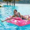 imageInflatable Tanning Pool Lounger Float  Jasonwell 4 in 1 Sun Tan Tub Sunbathing Pool Lounge Raft Floatie Toys Water Filled Bed Mat Pad for Adult Blow Up Kiddie Pool Kids Ball Pit Pool LRose Pink