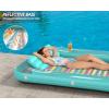 imageInflatable Tanning Pool Lounger Float  Jasonwell 4 in 1 Sun Tan Tub Sunbathing Pool Lounge Raft Floatie Toys Water Filled Bed Mat Pad for Adult Blow Up Kiddie Pool Kids Ball Pit Pool Lgreen w reflective base