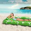 imageInflatable Tanning Pool Lounger Float  Jasonwell 4 in 1 Sun Tan Tub Sunbathing Pool Lounge Raft Floatie Toys Water Filled Bed Mat Pad for Adult Blow Up Kiddie Pool Kids Ball Pit Pool Lgreen