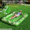 imageInflatable Tanning Pool Lounger Float  Jasonwell 4 in 1 Sun Tan Tub Sunbathing Pool Lounge Raft Floatie Toys Water Filled Bed Mat Pad for Adult Blow Up Kiddie Pool Kids Ball Pit Pool Lgreen