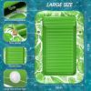 imageInflatable Tanning Pool Lounger Float  Jasonwell 4 in 1 Sun Tan Tub Sunbathing Pool Lounge Raft Floatie Toys Water Filled Bed Mat Pad for Adult Blow Up Kiddie Pool Kids Ball Pit Pool Lgreen