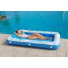 imageInflatable Tanning Pool Lounger Float  Jasonwell 4 in 1 Sun Tan Tub Sunbathing Pool Lounge Raft Floatie Toys Water Filled Bed Mat Pad for Adult Blow Up Kiddie Pool Kids Ball Pit Pool Lblue