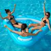 imageJasonwell Floating Island Pool Float  Inflatable Lake Floaties Pool Lounger Raft Water Float with Cupholders Lake River Pool Floating Big Multi Person Party Floatie Toys Relaxation Island Adults KidsXXXL